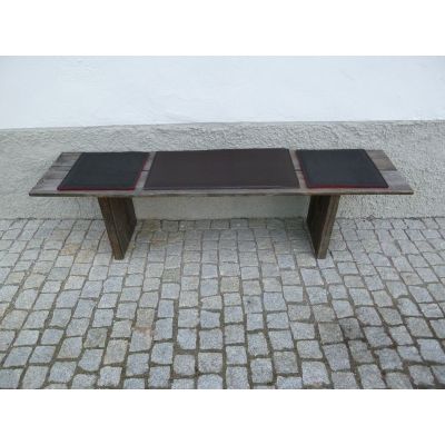 Grau F24 - Sitzauflagen Neck - Stuhlauflage aus Filz und Büffelleder | 556144271