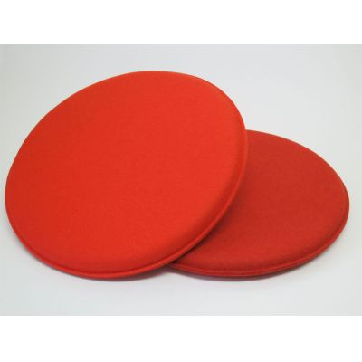 Runde Sitzkissen 35 cm Durchmesser in den Farben - Dunkelbeige 64, rot 12 | Filzrund35