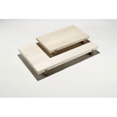 Schneidebrett aus Holz mit Querleisten - Klein  (l 34 x b 20,5 x h 5 cm) | 348415616 / EAN:402311640013