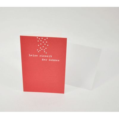Weihnachtskarte, Grußkarte - Leise rieselt der Schnee | 854121245