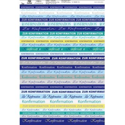 Blau - Schriftzüge Konfirmation magenta oder blau | 506696-120 / EAN:7612996618720