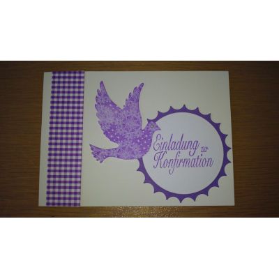 Dankeskarte quadratisch - handgearbeitete Karten für christliche Feste Einladung, Menü, Danke | 2014/1