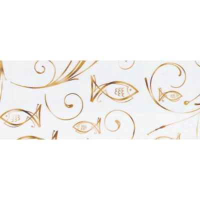 Gold - Designkarton "Charity" gold oder silber 200g / m² DIN A4 - Motiv Fisch | 59924601