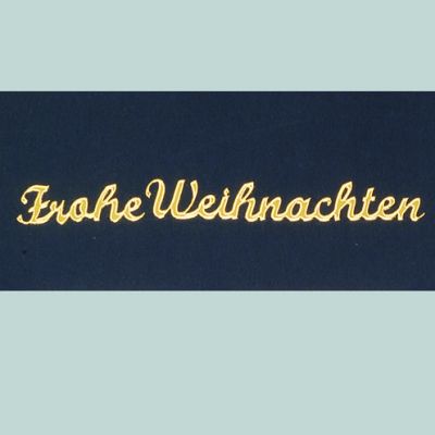 Gold - Stickerbogen, Frohe Weihnachten, 10 x 23 cm | 1500518