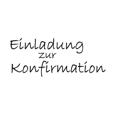 Schriftstempel - Stempel "Einladung zur Konfirmation" | 1800141 / EAN:4011643845428