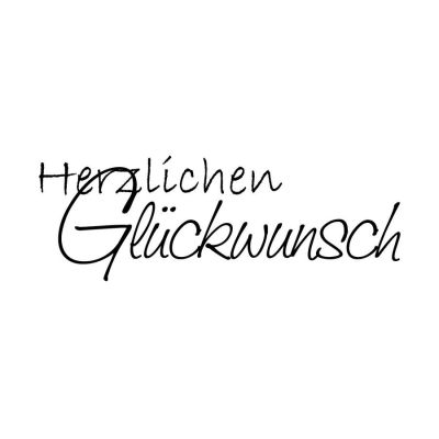 Schriftstempel - Stempel "Herzlichen Glückwunsch" | 1800305 / EAN:4011643845534