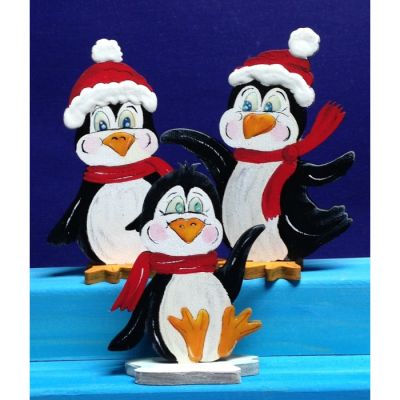 15cm - 5er Set Pinguine zum hinstellen 7cm, 10cm oder 15cm | PIH8910SB / EAN:4251267123926