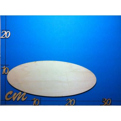 200 x 80 mm - Ovales Türschild aus 5 mm Holz in verschiedenen Größen | ELH79.. / EAN:4250382858980