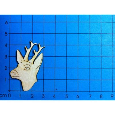 80mm - Rehbockkopf Höhe 40 mm - 100mm | HIH17.. / EAN:4250382854975