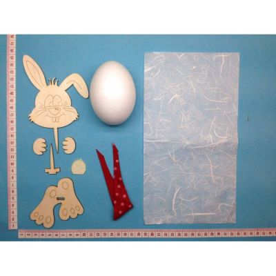 Dicker Hase 20 cm mit rotem Tuch | DHS4208SB / EAN:4251267105830
