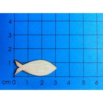 Mini-Dose - Fisch geschlossen aus Holz 22mm - 300mm | KFH35.. / EAN:4250382829423