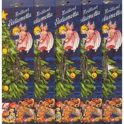 5x Brillant Eislametta Weinachten Weihnachtsbaum Lametta Silber 50 Fäden günstig | BR-46018 / EAN:4037684460192