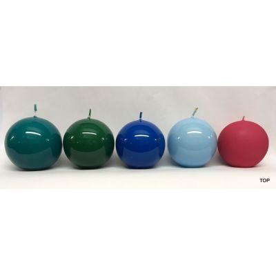 Blau - Kugelkerzen 5,8 cm Durchmesser lackiert in verschiedene Farben | KK-K250LSA