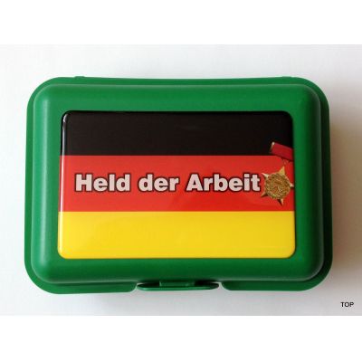 Brotbüchse Held der Arbeit Sachsen Brotdose Lunchbox Dose Box  | NM-201 / EAN:4250825196051