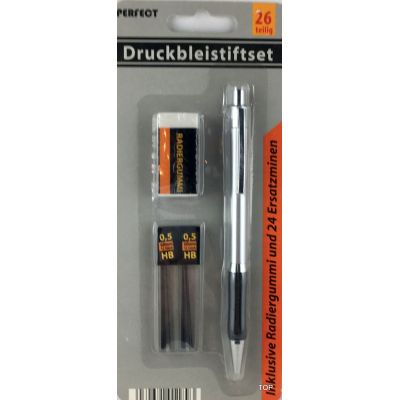 Druckbleistift Set 26-teilig Bleistift Feinminenstift | 1189 / EAN:4030681011893