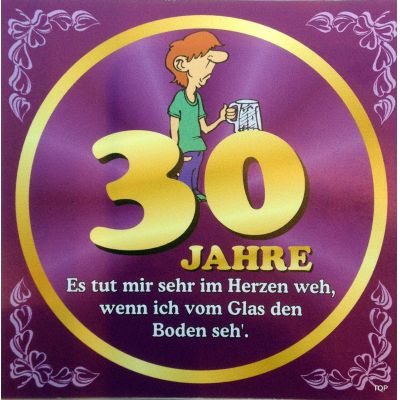 Flaschenetikett Bier 30.Geburtstag Jubiläum Geschenkidee Präsent | NM-9901