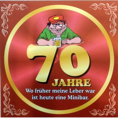 Flaschenetikett Bier 70.Geburtstag Jubiläum Geschenkidee Präsent | NM-9905