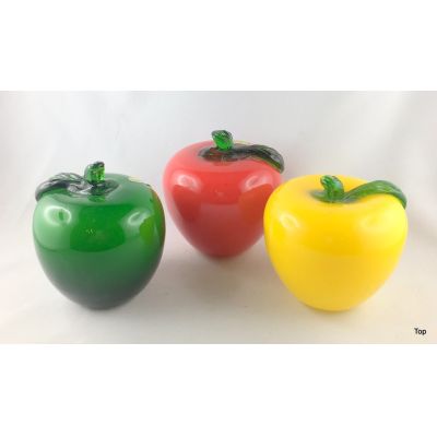 Grün - Deko Apfel Früchte aus Glas Dekoartikel Glasfrüchte ca. 9cm günstig | GL100