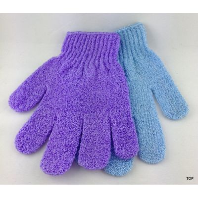 Hell Blau - Peeling Handschuh Waschhandschuh Massagehandschuh Beauty | 9874 / EAN:4015861098741
