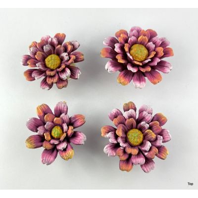 Keramik Blumenblüte Gerbera Set 4 Größen niedliche farbenfrohe Blumen | K-05548 / EAN:4015861055485