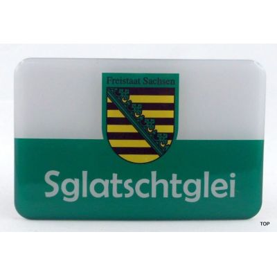 Magnet Sachsen Kühlschrankmagnet Sglatschglei Ostprodukt | NM-101 / EAN:4250825196594