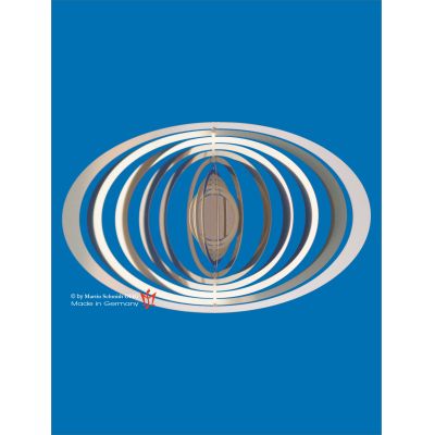 Spirale Edelstahl 12759 Oval 192 mm Hochglanz poliert Windspiel | 12759-F