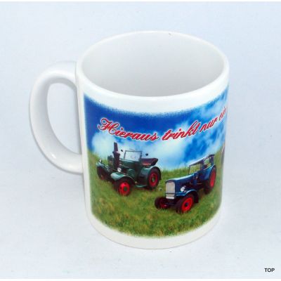 Tasse Traktor-Liebhaber mit vier Traktoren Kaffeetasse | NM-24 / EAN:4250825195030