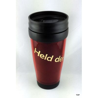 Thermobecher Held der Arbeit rot Kaffeebecher  | NM-300-HdA / EAN:4250825197317