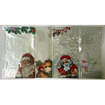 Weihnachtsmann Conic - Bodenbeutel, Klarsichtbeutel, Weihnachten, 8 Stück 145 x 235 mm | WN-46229 / EAN:4037684462295