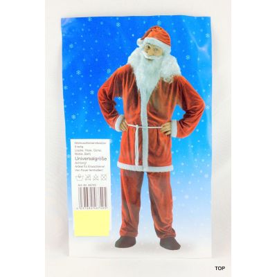 Weihnachtsmann-Kostüm Samt Universalgröße 5-teilig | BR-46740 / EAN:4037684467580