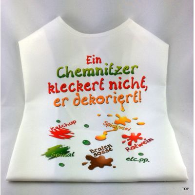 XL Latz Ein Chemnitzer kleckert nicht, er dekoriert Lätzchen | 99003