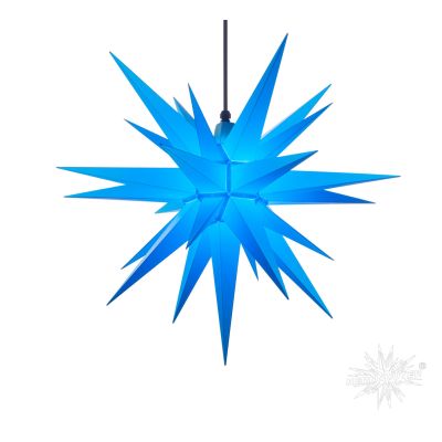 Kabel 5 m Kappe blau - A7 blau Kunststoff Herrnhuter Stern für Außen und Innen | 30709