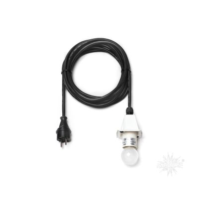 Mit Energiesparlampe - 5m Kabel für A4 und A7 weiss Original Herrnhuter Sterne LED | 60314