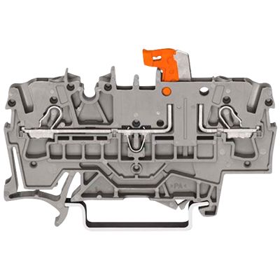 2-Leiter Trenn- und Messklemme WAGO, mit Prüfmöglichkeit, 2,50 mm², grau | 1535672ett / EAN:4045454974794