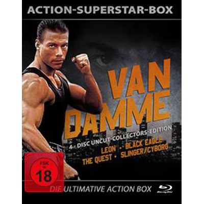 Action-Superstar-Box van Damme - Uncut Collector´s Edition  4 BRs  | 470925jak / EAN:4032614507510