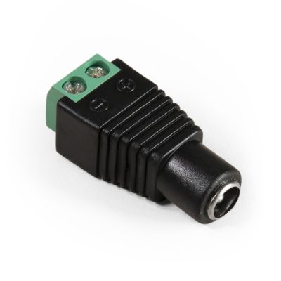 Adapter McPower, DC-Kupplung 5,5x2,1mm und Lüsterklemme | 1530585ett / EAN:4250967322387