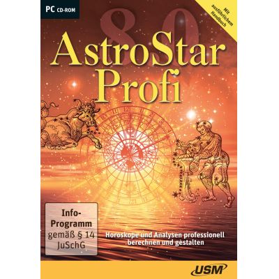 AstroStar Profi 8.0 - Die professionelle Astrologie-Software | 553741jak / EAN:9783803215390