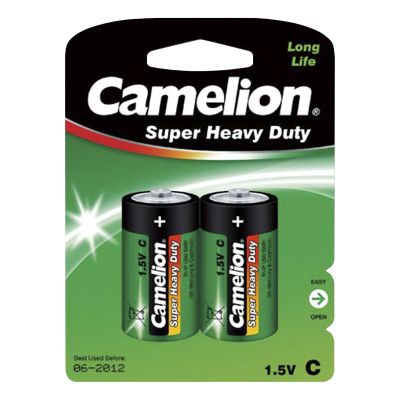 Baby-Batterie CAMELION Super Heavy Duty 1,5 V, Typ C, 2er-Blister | 1300126ett / EAN:4260033156297