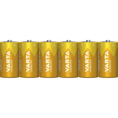 Baby-Batterie VARTA "Longlife", Alkaline, Typ C, LR14, 1,5V, 6er Pack | 1300564ett / EAN:4008496572748