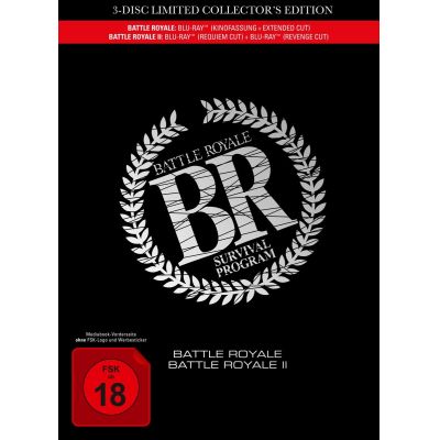 Battle Royale 1+2 - 3-Disc Movie Edition im Mediabook 3 BRs  | 579894jak / EAN:4042564190939