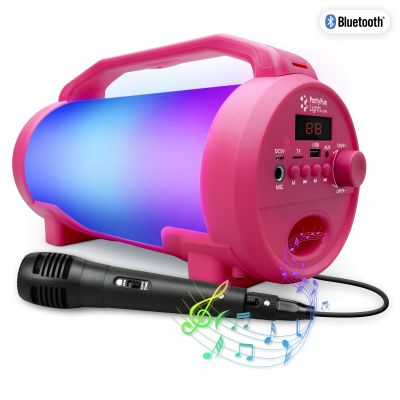 Bluetooth Lautsprecher, mit Mikrofon,12000mAh, Mini USB, AUX, Tragegriff, Pink | 1453184ett / EAN:8717278860107