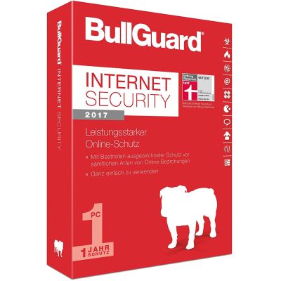 BullGuard Internet Security 2017 - 1PC/1Jahr | 508435jak / EAN:4017404029519