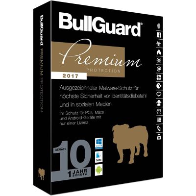 BullGuard Premium Protection 2017 - 1Gerät/1Jahr | 508540jak / EAN:4017404029557