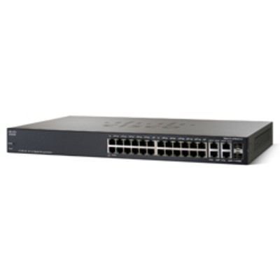 Cisco Small Business Managed Switch SG300-28 - 26x GbE - 2x Combo SFP - Layer 3 - VLAN - IPv6 | 95145506dre / EAN:0882658296000