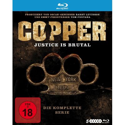 Copper - Justice Is Brutal - Die komplette Serie 5 BRs  | 468385jak / EAN:4006448363680