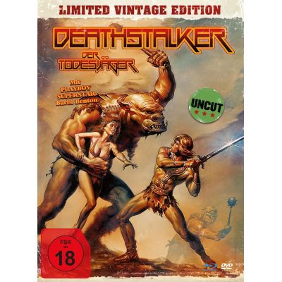 Deathstalker - Der Todesjäger - Uncut Vintage Edition (+ DVD) - Mediabook, limitiert auf 1.500 Stück, inkl. Bo | 545646jak / EAN:4059473002406