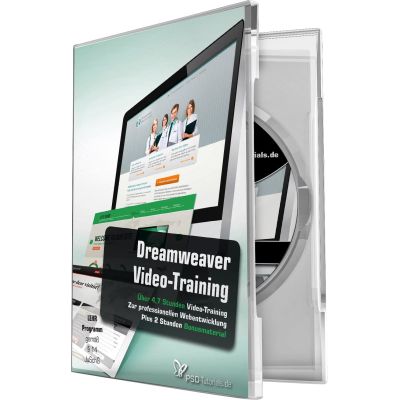 Dreamweaver-Video-Training (Win+Mac+Tablet) | 455963jak / EAN:9783944091259