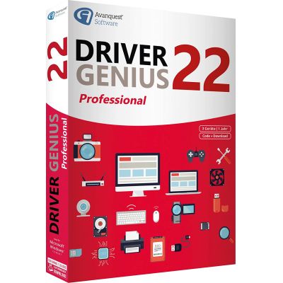 Driver Genius 22 Professional (Code-in-a-Box) (3PCs I 1 Jahr) | 630382jak / EAN:4023126123886