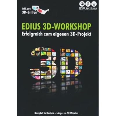 EDIUS 3D-Workshop - Erfolgreich zum eigenen 3D-Projekt (Inkl. zwei 3D-Brillen) | 432640jak / EAN:9783941483620
