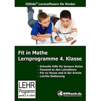 Fit in Mathe: Lernprogramme 4. Klasse | 447509jak / EAN:9783940688408
